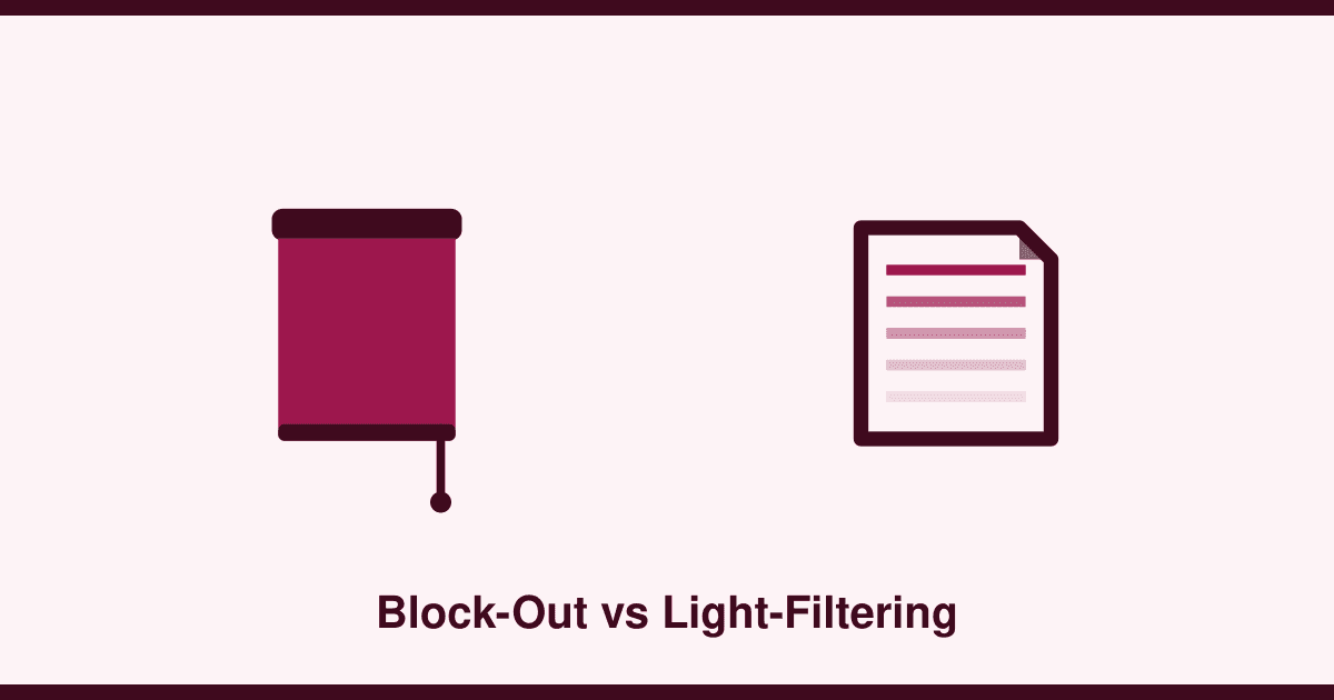 Block-out vs light-filtering vs sheer fabric, explained